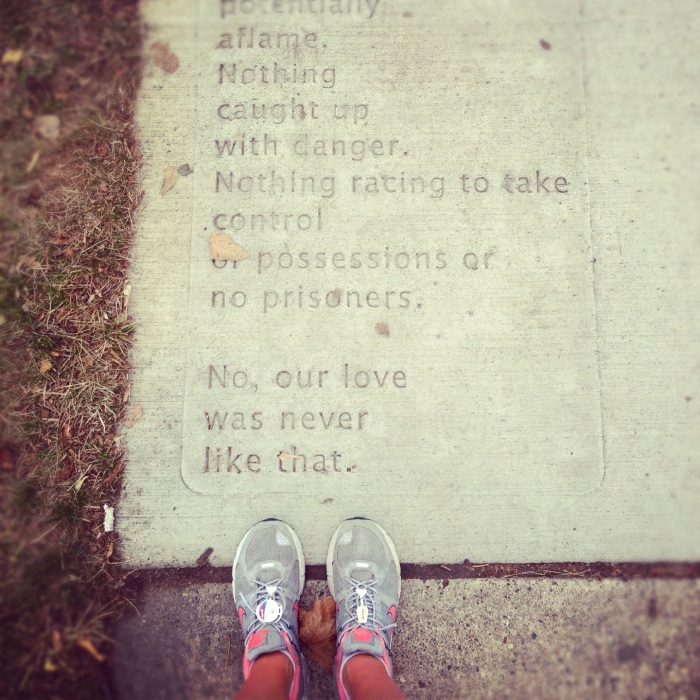 summit sidewalk poetry.